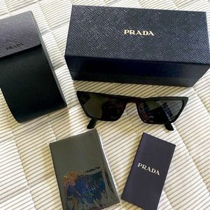 Prada rectangle cat eye sunglasses